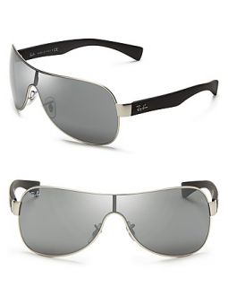 ray ban new shield sunglasses price $ 109 00 color matte silver