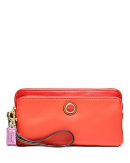 double zip wallet price $ 138 00 color coral brass quantity 1 2 3 4 5