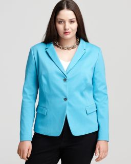 tahari woman plus elsa jacket price $ 158 00 color turquoise stone