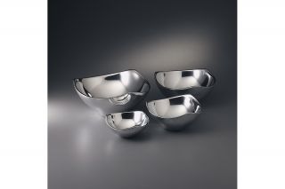 nambe tri corner bowls $ 150 00 $ 189 00 fluid unified shape with