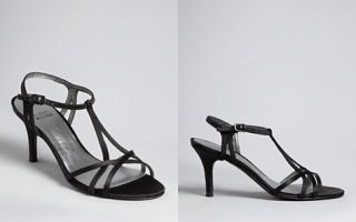 Stuart Weitzman T Strap Evening Sandals   Yvette Mid Heel_2