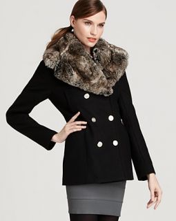 wool coat with faux fur collar orig $ 329 00 sale $ 197 40 pricing