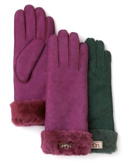 ugg australia classic turn cuff gloves price $ 175 00 color sugar plum