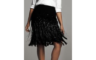 Lafayette 148 New York Plus Size Dreamy Embellished Boucle Skirt