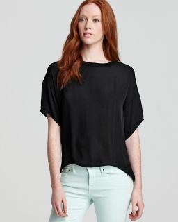 vince tee oversize mixed media price $ 225 00 color black size select