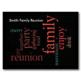 Family Reunion Postcards