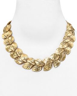 leaf collar necklace 17 price $ 175 00 color gold quantity 1 2 3 4