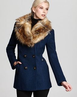breasted wool coat with faux fur collar orig $ 295 00 sale $ 177 00