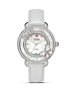 michele cloette butterfly on white alligator strap $ 220 00 it s about
