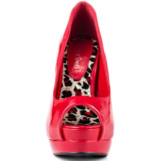 Lips Toos Red Too Fabric   Red Patent for 59.99