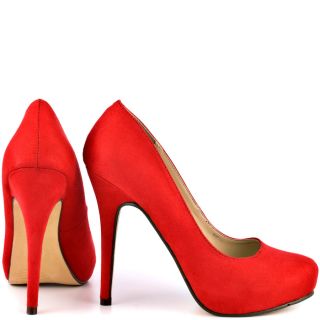Michael Antonios Red Love Me Suede 2   Cherry Red for 49.99
