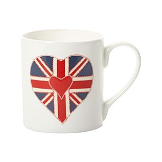 Union Jack Heart Mug