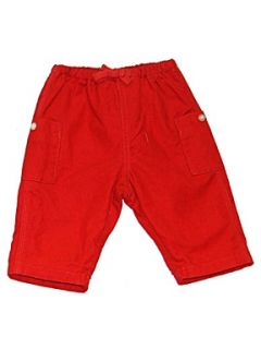 Petit Bateau Baby corduroy trousers Red   