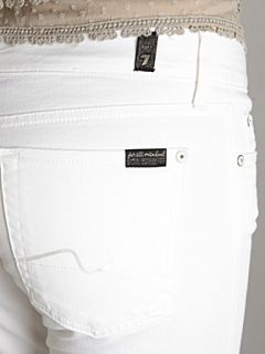 7 For All Mankind Mid rise skinny leg Gwenevere jeans White   