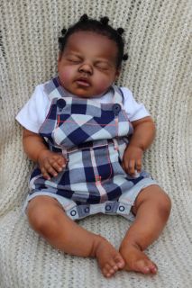 Custom Order Reborn Baby Boy or Girl Ethnic AA Noah by Reva Schick