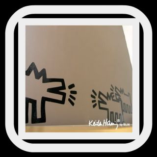 Keith Haring 3Barking Dog 22 Stickers B w New