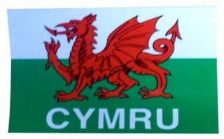 Cymru Wales Dragon Window Cling Car Decal Sticker Welsh UK