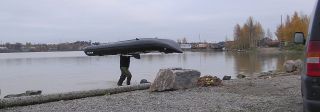 Large Inflatable Kaboat™ Crossover Between Kayak and Boat