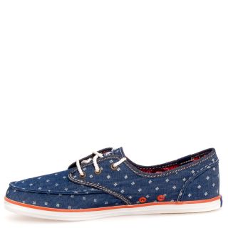 Keds Womens Skipper Seersucker Canvas Casual Athletic Shoes