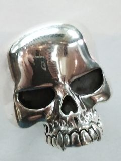 Keith Richards Skull 925 Sterling Silver Ring
