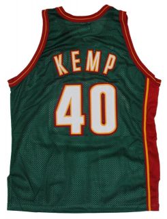 Shawn Kemp Authentic Throwback Seattle Sonics Jersey 48