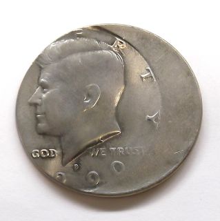 Kennedy Half Dollar Unc Error Coin Large Off Center Strike O/C JFK Die