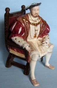 KING HENRY VIII CHARACTER FIGURE BY WEDGWOOD FOR COMPTON & WOODHOUSE