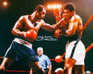 Ken Norton w Muhammad Ali Signed Boxing 16x20 PSA DNA