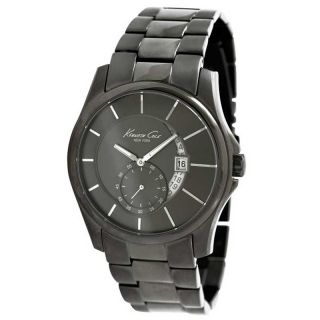 Kenneth Cole KC3902 Mens New York Black Ion Plated Stainless Steel