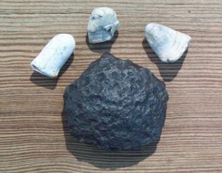 Cannonball Shell Fragment, Bullets,Civil War dug Kennesaw Mtn relics