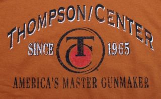 Thompson Center Arms T Shirt Gun Maker Hunting Rifle Rimfire Skull NWT