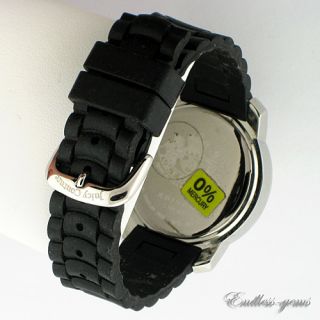 Juicy Couture by Movado Ladies Watch BFF Black Rubber SS WR