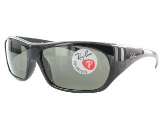 Rayban RB 4111 601 58 3P Black Green Polarized 58mm Sunglasses