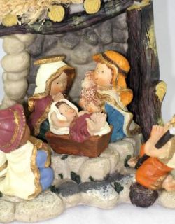 Kurt Adler Nativity Set 6 Children Figures Stable