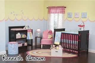 Kenneth Brown Sweet Stitches Baby Crib Sheet Nursery Floral Bedding