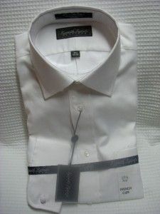 Kenneth Roberts Platinum French Cuff White Shirt 15 5