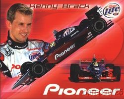 2003 Kenny Brack Pioneer Honda Dallara Indy Car Postcard