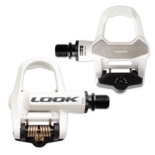 Look KEO Max 2 Road Pedals White and Cleats Grey Pair