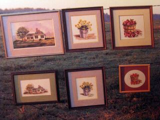 Cross Stitch Pattern Booklet in The Country Farm Theme Barn Boots