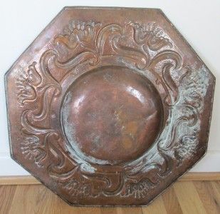 superb quality Arts & Crafts Copper Charger which I think is Keswick