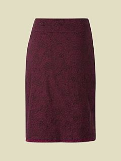 White Stuff Cotton reel skirt Purple   