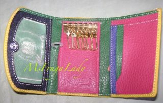 Green Blue Marinal Products Card ID Key Holder Wallet Accessory