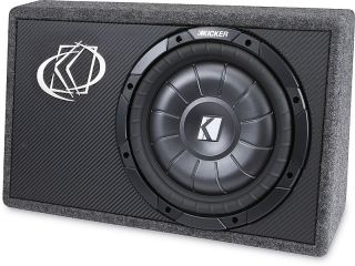 Kicker Car Stereo Package Single 10 Truck Subwoofer Enclosure DX250 1