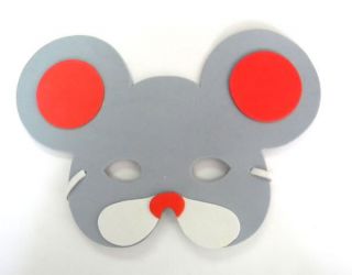 Mouse Zoo Animal Foam Kid Mask Cartoon Costume Fancy Dress New