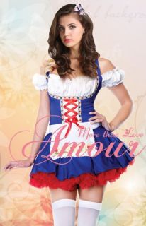 Sexy Wench Swedish Beer Girl Halloween Costume Dress Fancy Party Dress