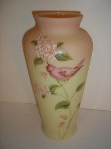 Burmese Pink Flower Bird Vase to 44 Williams Christmas 12