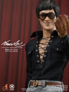 Hot Toys 12 MIS12 Bruce Lee in Casual Wear 1 6 Foot Pegs Rubber