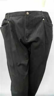 Kim Rogers Plus Petite Womens 18 Comfort Flat Front Casual Pants Slim