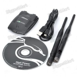 Kinamax 2 4GHz 802 11b G N 300Mbps USB Wi Fi Wireless Network Adapter