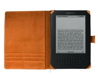 Bundle Monster New Kindle 3 Synthetic Leather Case, Skin, Screen